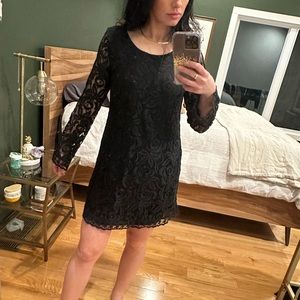 Lace shift dress